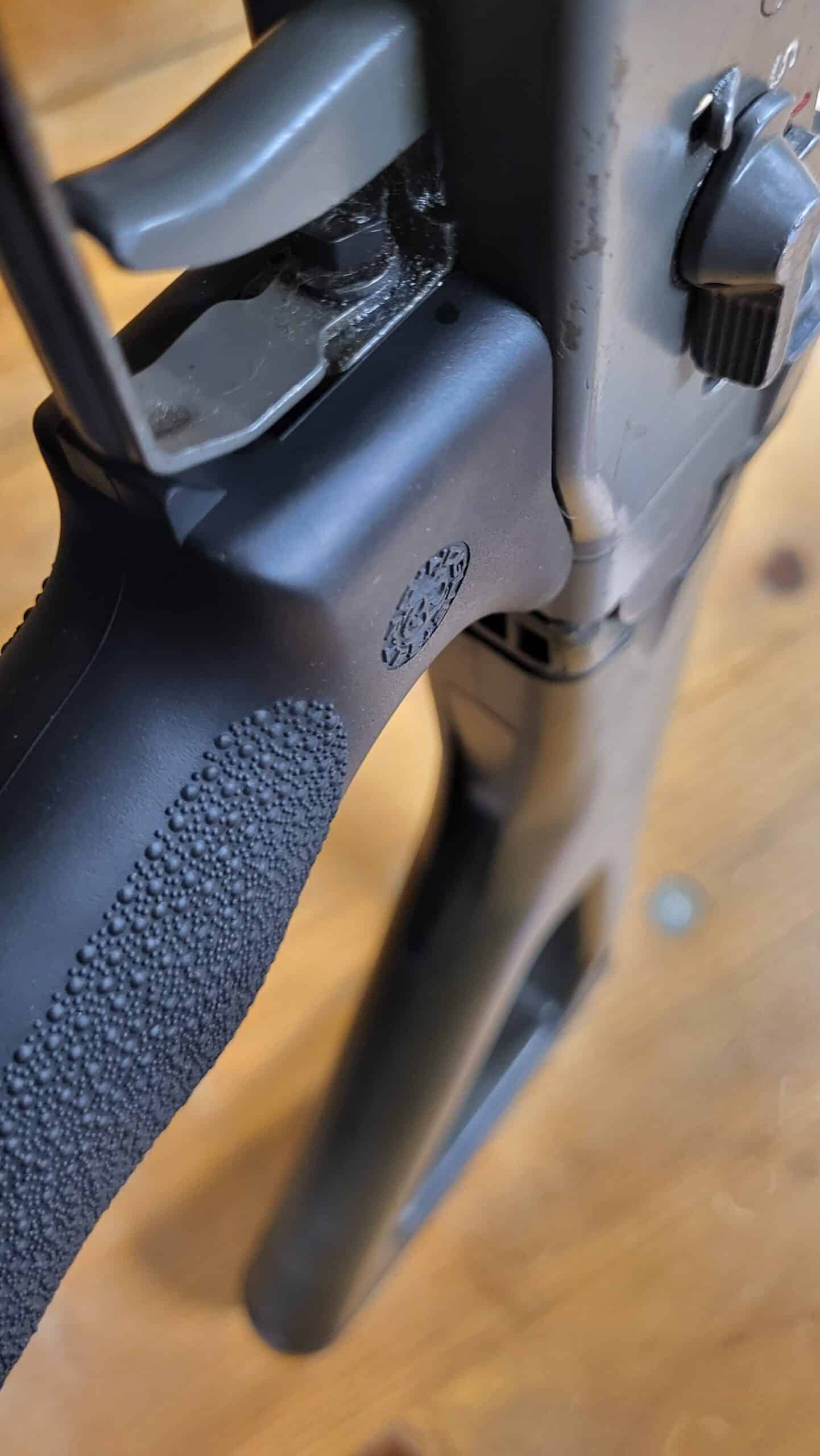 Montierter Griff, Nahansicht