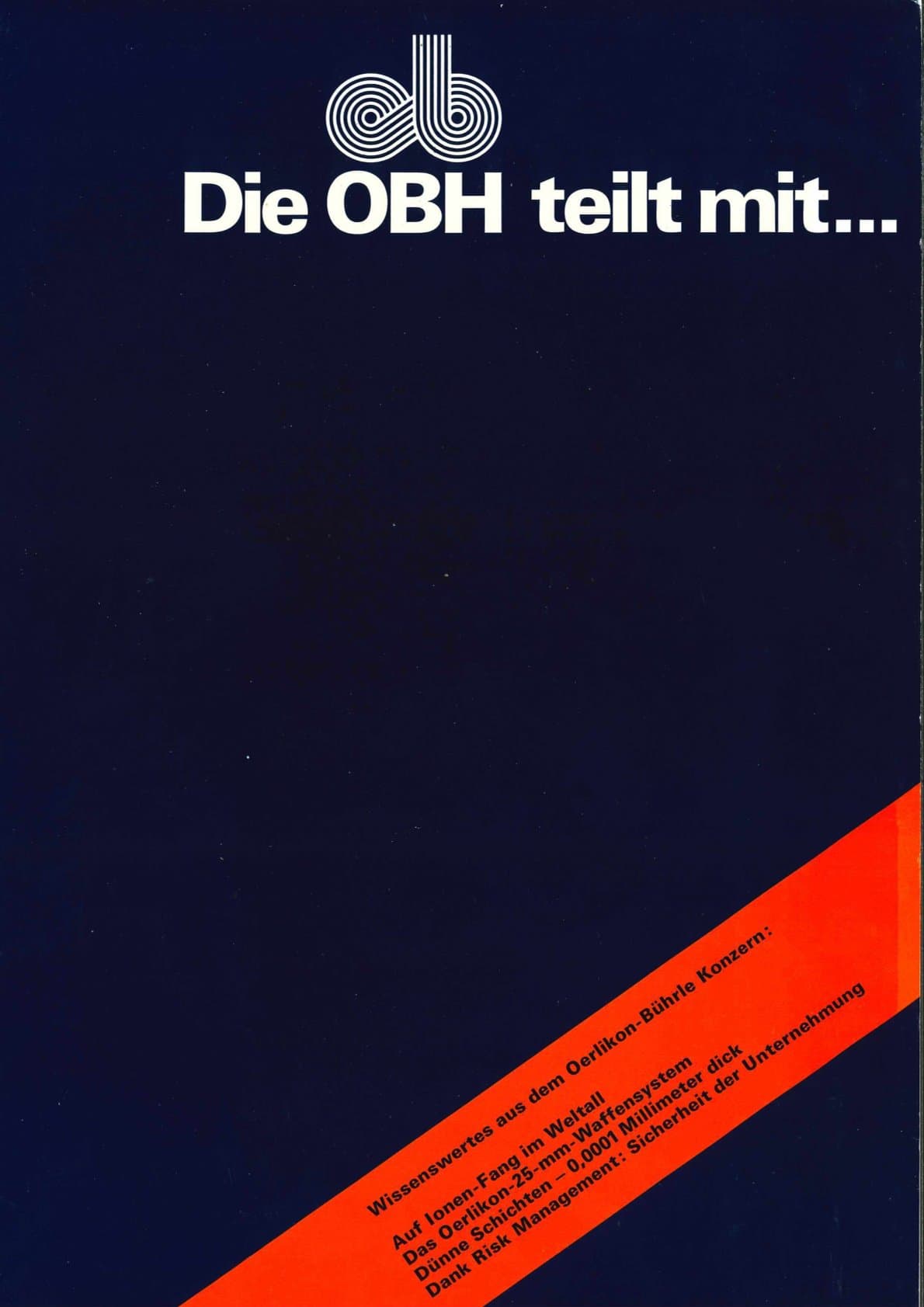 Oerlikon-Bührle: Die OBH teilt mit... Mappe 2