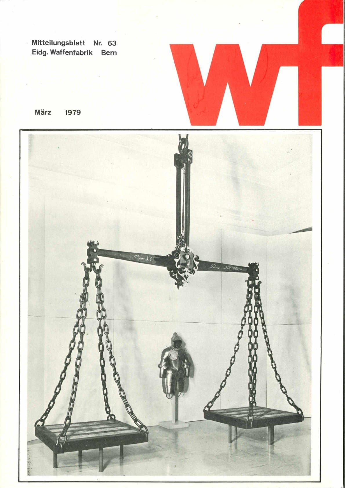 Eidgenössische Waffenfabrik Bern Mitteilungsblatt 63